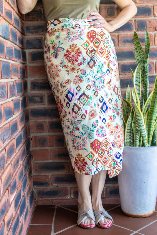 MULTIWAY WRAP SKIRT - BOHO FLORAL