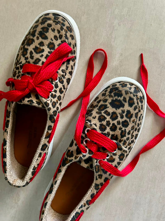 THE SAYLA - Leopard & Red