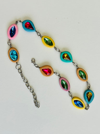 The Dolce Necklace | Colourful Gemstone-Inspired Statement Necklace