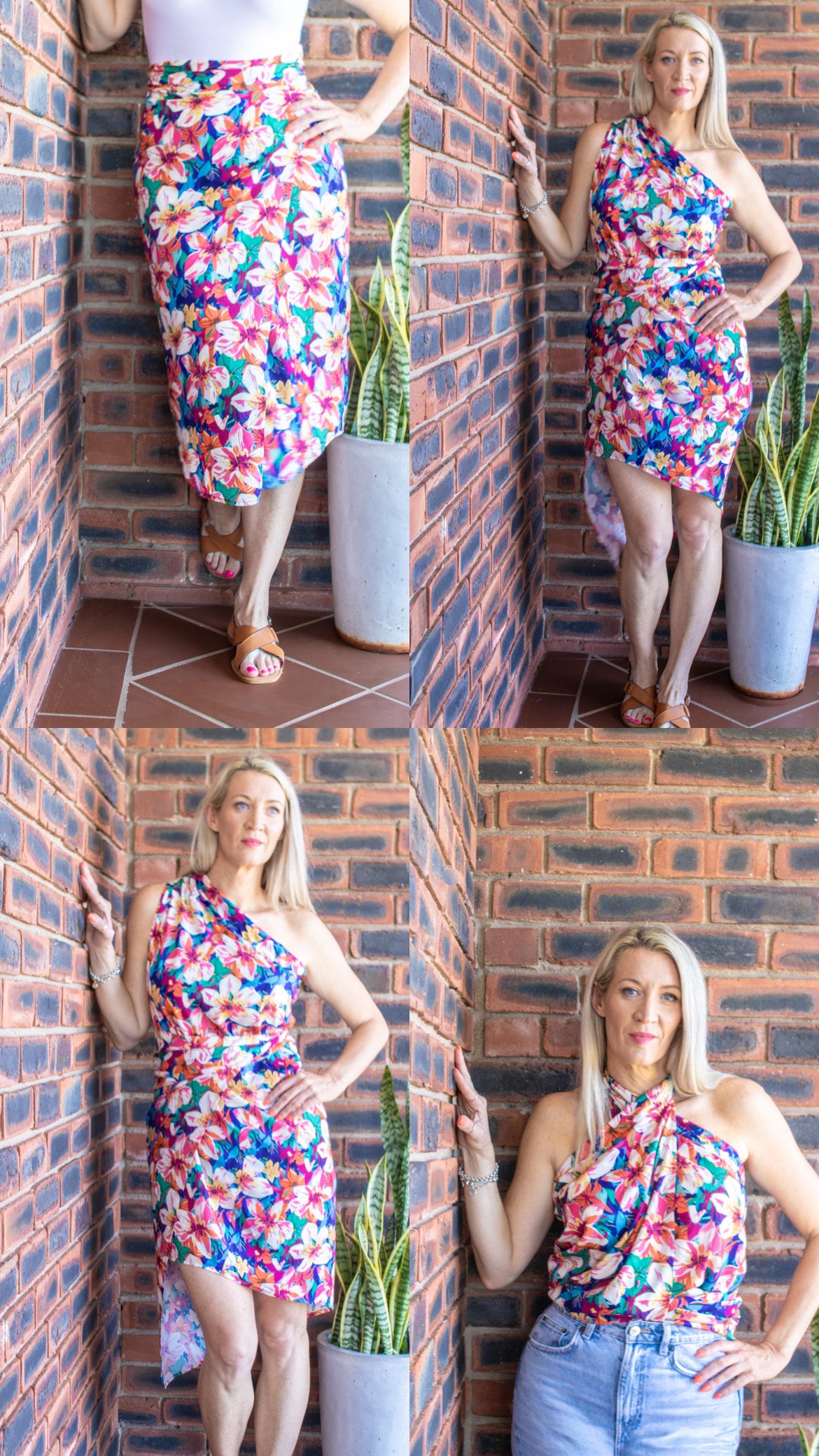 MULTIWAY WRAP SKIRT - TROPICAL LILY BLOOM