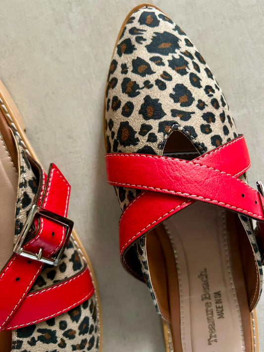 THE TAMI-LYNN  - Leopard & Red